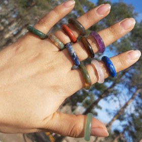 تصویر حلقه سنگ آمتیست 