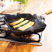 تصویر تابه گریل مشکی 36x26 سانتی متری ایکیا مدل IKEA GRILLA ا IKEA GRILLA Grill pan black 36x26 cm IKEA GRILLA Grill pan black 36x26 cm