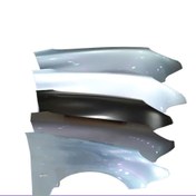 تصویر گلگیر جلو رنگی و آستردار سمت چپ و راست مناسب برای انواع پژو 206 - نوک مدادی / چپ(راننده) The left and right front fenders lined without matching color suitable for Peugeot 206