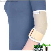 تصویر آرنج بند نئوپرن طب و صنعت کد ۳۸۱۲۰ با پد سه لایه 