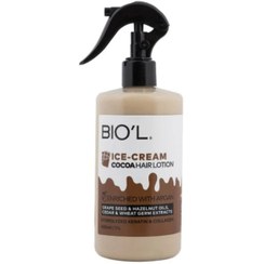 تصویر لوسیون مو بیول بدون آبکشی بستنی شکلاتی Biol Cocoa Ice Cream Lotion 400ml