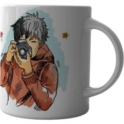 تصویر ماگ چاپلینو طرح خفن ترین عکاس دنیا کد M019 Mug Chaplino design of the world's coolest photographer