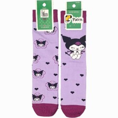 تصویر جوارب ساقدار فانتزی طرح کرومی کد 133 