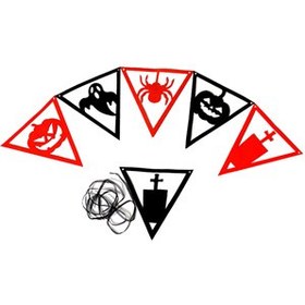 تصویر ریسه نمدی هالووین 