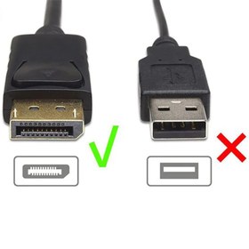 تصویر تبدیل DisplayPort به HDMI وی نت مدل QP V-net DisplayPort to HDMI Converter