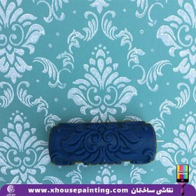 تصویر غلطک طرح دار AR03 ، طرح کاغذدیواری داماسک 