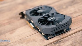 تصویر کارت گرافیک ASUS ROG STRIX 1050 TI 4G (بدون ماین)با جعبه 