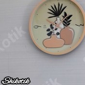 تصویر ساعت دیواری مارال مدل فانتزی زیبا - طرح کوزه و گلدان 