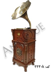 تصویر گرامافون مبله آنتیک ۴کاره مدل ۲۲۳۰ Gramophone antique 2230