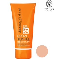 تصویر کرم ضد آفتاب SPF50 فیلتر اکتیو ژاک آندرل پاریس پوست خشک و معمولی (بژ طبیعی) 50 میلی لیتر 