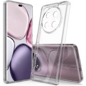 تصویر قاب گوشی آنر مدل X9C ژله ای شفاف محافظ لنز دار 