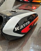 تصویر باک موتور‌ سیکلت هندا یسون ۶ پیچ کیفیت وارداتی - مشکی خط نقره‌ای 