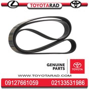 تصویر تسمه دینام تویوتا لندکروز 2009 تا 2012 برند اصلی جنیون پارت 