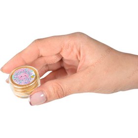 تصویر پودر رنگ متالیک طلایی 