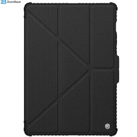 تصویر کیف کلاسوری تبلت سامسونگ Galaxy Tab S9 Fe Plus نیلکین مدل Nillkin Bumper Leather cover case Pro Multi-angle folding style