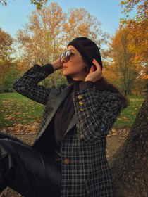 تصویر کتِ کلاسیک شنل چرمی - ۳۸ / ۷۰ 