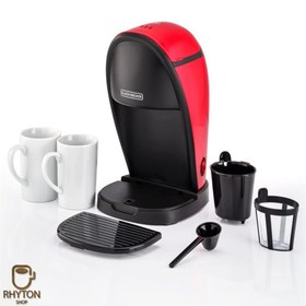 تصویر قهوه ساز بلک اند دکر مدل Black+Decker Coffee Maker DCM48-B5 به همراه دو فنجان Black+Decker Coffee Maker DCM48-B5 450W With Two Coffee Mugs And Measuring Spoon Set Red