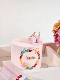تصویر باکس گل و کیک صورتی 