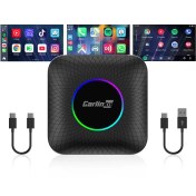 تصویر اندروید باکس خودرو CarlinKit Tbox تبدیل CarPlay به اندروید 
