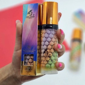 تصویر پرایمر رنگین کمانی و مرواریدی سه رنگ گلاریس - 1 عددی Glaris three-color rainbow and pearl primer