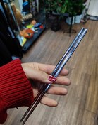 تصویر چاپستیک استیل 304 مدل Pairdy | ضدزنگ، خوش‌دست و بادوام خرید چاپستیک استیل 304 اصل | ضد زنگ، خوش‌دست و مناسب سوشی و نودل | وارداتی