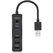 تصویر هاب تایپ سی 4 پورت ارلدام مدل ET HUB07 Earldom ET-HUB08 USB-C Hub