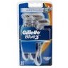 تصویر خودتراش ژیلت (Gillette) مدل 3 لبه با تیغه فولاد بسته 3 عددی حجم تیغ اصلاح