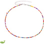 تصویر گردنبند منجوقی چند رنگ کد ۲۰۰۹ 