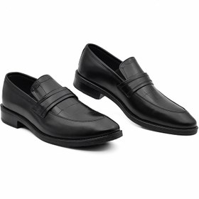 تصویر کفش مجلسی و رسمی مردانه چرم مدل چیرو ریواچرم تبریز - مشکی / 41 