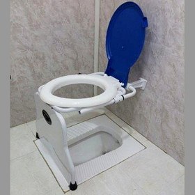 تصویر توالت فرنگی تاشو دیواری آسانا 