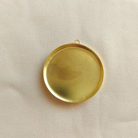 تصویر قاب فلزی کفه دار طلائی 