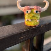 تصویر فنجان قهوه قورماغول دست ساز شات قهوه دست ساز