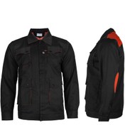 تصویر لباس کار دوتیکه ست ورک مهندسی طوسی نارنجی(درجه یک) 