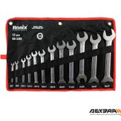 تصویر مجموعه 12 عددی آچار تخت رونیکس مدل RH Ronix RH-2202 12Pcs Double Open Ended Wrench Set