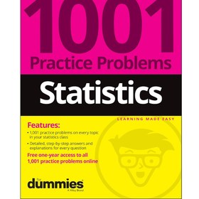 تصویر کتاب تمرین آمار Statistics 1001 Practice Problems For Dummies 