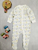 تصویر لباس سرهمی نخ پنبه نوزادی جورابدار طرح ماشین و بالن 4 - 6 ماه لوپیلو آلمان کد 113 ا Bbaby-Lupilu Bbaby-Lupilu