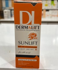 تصویر کرم ضد آفتاب رنگی درمالیفت مناسب پوست های چرب 