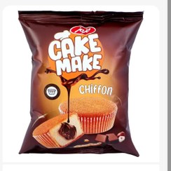 تصویر کیک شیفون ساده کرم کاکائویی کیک میک مزمز 40 گرمی 