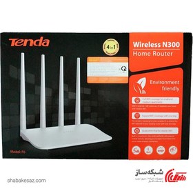 تصویر روتر بی سیم N300 تندا مدل Tenda Wireless Router F6v4.0 Tenda N300 Wireless Router F6 V4.0