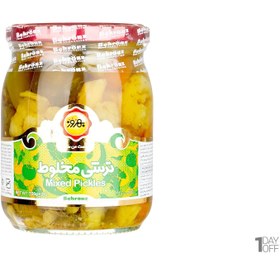 تصویر ترشی مخلوط درشت بهروز 550 گرم - 12 عدد (قیمت هر عدد 52,500 ت) 