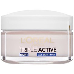تصویر کرم لورآل۲۴ساعته ۵۰ میل مرطوب کننده ضدچروک شب ا L'Oreal 24-hour night anti-wrinkle moisturizing cream, 50 ml L'Oreal 24-hour night anti-wrinkle moisturizing cream, 50 ml