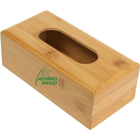 تصویر جا دستمالی بامبو کدJ78 Bamboo napkin holder code J78