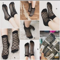 تصویر جوراب مچی توری 