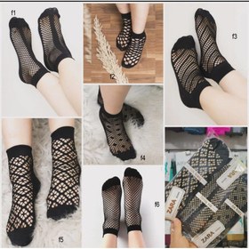 تصویر جوراب مچی توری 