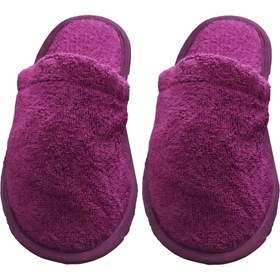 تصویر دمپایی حوله ای مدل تتیس 02 