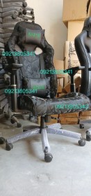 تصویر صندلی گیمینگ چریکی مشکی 