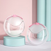 تصویر صدف سینه سیلیکونی جمع کننده شیر مادر دوتایی AST157/02 