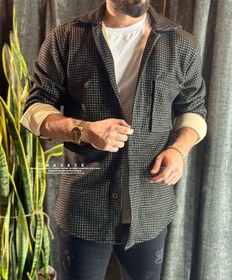 تصویر کت پشمی چهارخونه 