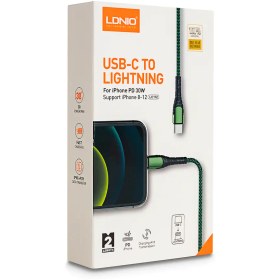 تصویر کابل LDNIO LC112 TC/LIGHTNING 