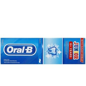 تصویر خمیر دندان کودک اورال-بی oral-b مدل Junior مناسب بالای 6 سال 